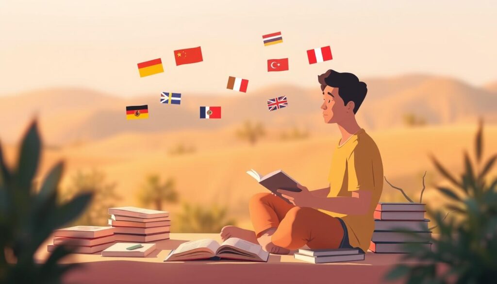 تعلم لغات جديدة